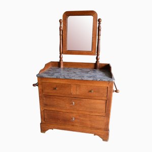 Commode en Chêne avec Miroir