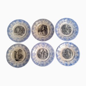 Keramik Teller von Villeroy & Boch Wallerfangen, 6 . Set