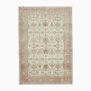 Türkischer Vintage Teppich in Beige