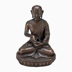 Copper Alloy Moine Upagupta Statuette, 1900