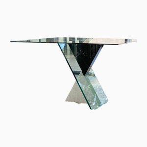 Tavolo da pranzo triangolare in marmo