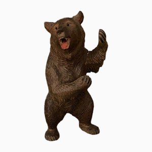 Black Forest Carved Wooden Bear, 1900s
