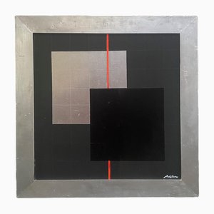 Paul Ibou, Quadri Structure, 2019, Acryl auf Leinwand