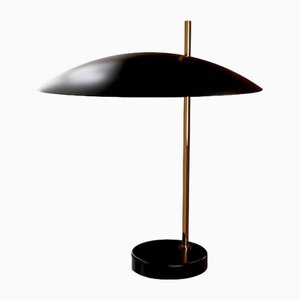 Lámpara de mesa 1013 de latón cepillado de Pierre Disderot