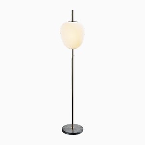 Lampada da terra J14 in ottone spazzolato di Disderot