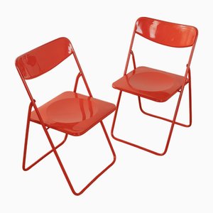 Ted Folding Chairs by Niels Gammelgaard for Ikea, 1970s, Set of 2