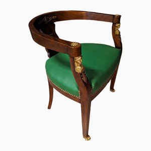 Empire Return from Egypt Office Armchair in Mahogany