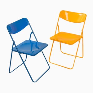 Ted Folding Chairs by Niels Gammelgaard for Ikea, 1970s, Set of 2