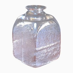 Vaso in vetro soffiato di Christer Sjögren per Lindshammar, Svezia, anni '70