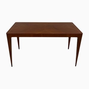 Italian Art Deco Teak and Maple Coffee Table by Paolo Buffa, 1950s