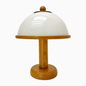Wood and Acrylic Mushroom Table Lamp from Steinhauer, 1980s
