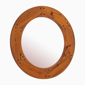 Miroir Rond par Uno & Östen Kristiansson pour Luxus Vittsjö Möbelfabrik, Suède, 1960s