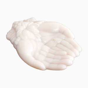 Early 20th Century Hands Cup in Pale Pink Opaline from Westmoreland, Usa, 1890s