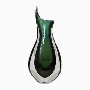 Hohe Italienische Vase aus Murano Kunstglas, Flavio Poli zugeschrieben für Seguso, 1960er
