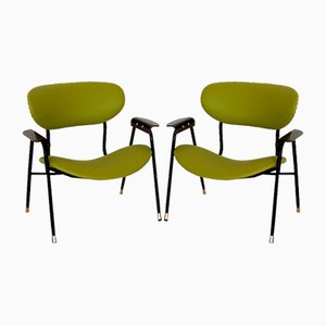 Italian Lounge Chairs by Gastone Rinaldi for Rima, 1970s, Set of 2