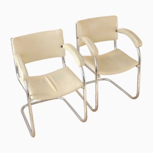 Tubular Cantilever Armchairs by Serge Chermayeff, 1930s, Set of 2