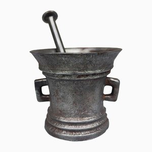 19th Century Cast Iron Mortar