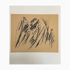 Henri Michaux, Abstrakte Komposition, Lithographie auf Papier, 1950er