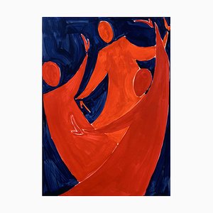 Waleria Matelska, Dance II, 2020, Acrylic on Paper
