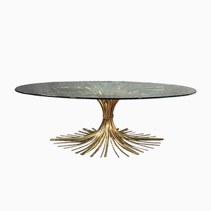 Mid-Century Wheat Sheaf Coffee Table