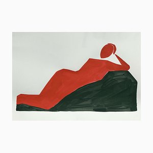 Waleria Matelska, Lying Down, 2020, Acrylic on Paper