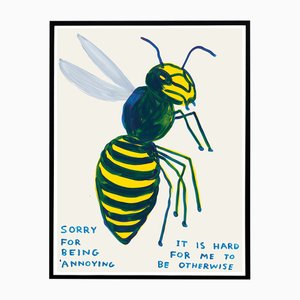 David Shrigley, Sorry for Being Annoying, 2021, Lithograph Poster, Framed