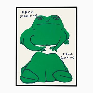 David Shrigley, Frog (Front Of), Frog (Back Of) Poster, 2021, Lithograph, Framed