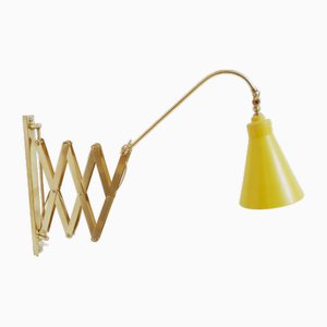 Lampada da parete allungabile a forbice, Italia, anni '40