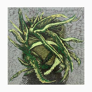 Marta Garbaczewska, Aloe, 2018, Linograbado