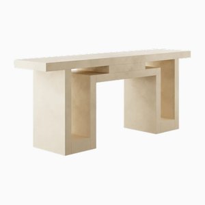 Novena Micro-Cement Console Table in Beige by Marnois