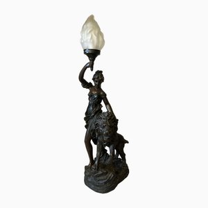 Regulated Torchiere Table Lamp