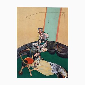 Francis Bacon, Retrato de George Dyer mirando una cuerda ciega, Litografía original, 1966