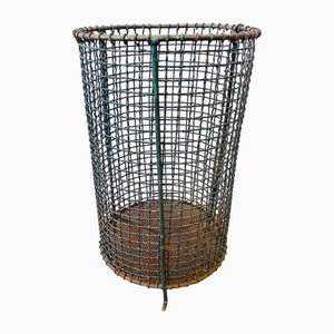 Waste Paper Basket in Wire Mesh, Germany, 1950s