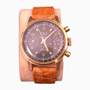 Reloj mecánico vintage con cronógrafo y Superbe, años 50