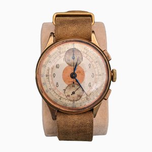 18k Gold Chronograph Watch, 1950s