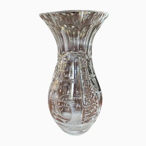 Jarrón grande de cristal, años 70