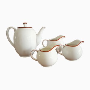 Mod. 1382 Coffee Set by Hermann Gretsch for Arzberg, 1940s, Set of 4