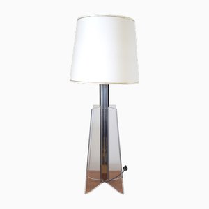 Vintage Italian Acrylic Glass Lamp, 1970s
