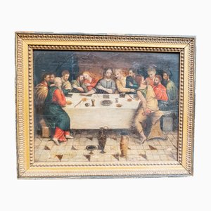 Italian Artist, The Last Supper, 1800s, Oil Painting, Framed