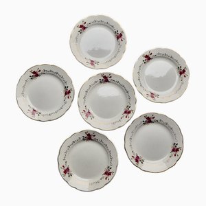 Assiettes Rose-Marie de Sarreguemines Faïencerie, 1960s, Set de 6