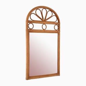 Vintage Mirror with Bamboo Frame, 1960s