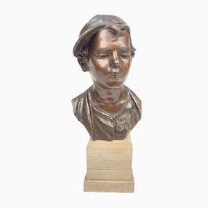 Neapolitan Scugnizzo Bronze Sculpture by De Martino, 1890s