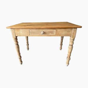 Antique Dining Table in Fir, 1890s