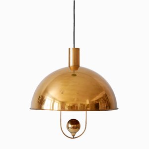 Moderne Mid-Century Hängelampe aus Messing von Florian Schulz, Deutschland, 1970er
