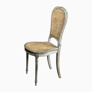 Stuhl aus Rohrgeflecht im Louis XVI-Stil, 1890er