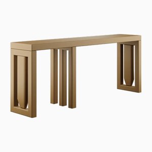 Consola Outram de madera en naranja de Marnois