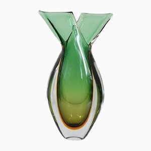 Large Italian Vase in Murano Art Glass attributed to Flavio Poli for Seguso, 1960s