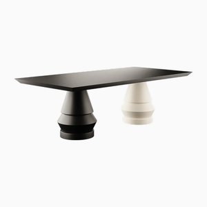 Tanglin Wood Dining Table in Black by Marnois