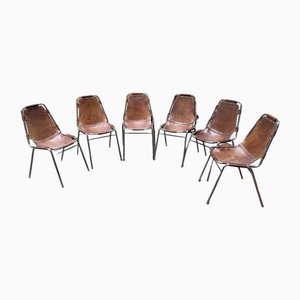 Vintage Stühle von Charlotte Perriand, 1960er, 6er Set