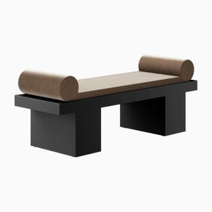 Banco Choa de madera en negro de Marnois